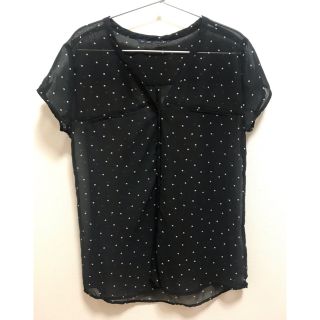 ザラ(ZARA)のZARA ドット柄ブラウス(シャツ/ブラウス(半袖/袖なし))