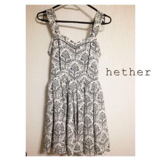 ヘザー(heather)のheather♡ミニワンピ(ミニワンピース)