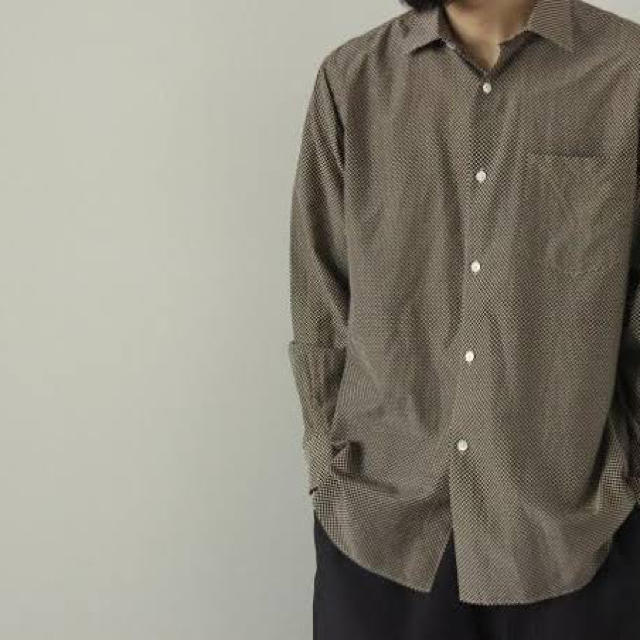 COMOLI SILK DOT SHIRTS シルク ドット シャツ