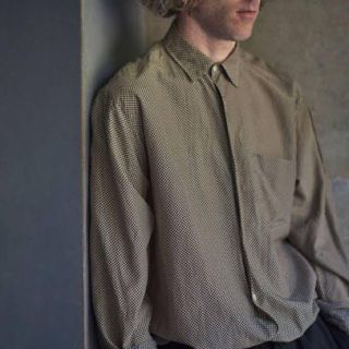 COMOLI SILK DOT SHIRTS シルク ドット シャツ