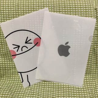 アップル(Apple)の⭐️値下  クリアファイル A4  Apple   ラインキャラ ムーン(クリアファイル)