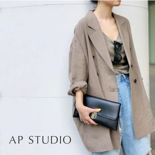 アパルトモンドゥーズィエムクラス(L'Appartement DEUXIEME CLASSE)のこたこたつ様専用 AP STUDIO オーバーサイズ リネンコート (テーラードジャケット)