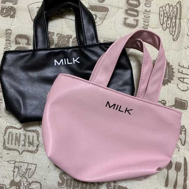 MILK(ミルク)の値下げ milk ノベルティ バッグ ポーチ レディースのファッション小物(ポーチ)の商品写真