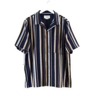 サンシー(SUNSEA)の専用 YOKE STRIPE OPEN COLLAR SHIRTS シャツ(シャツ)