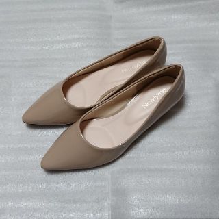 ユメテンボウ(夢展望)の新品＊夢展望＊３ｃｍヒール ポインテッドトゥパンプス＊ベージュ/ブラウン系(ハイヒール/パンプス)