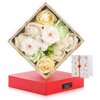 (RED様専用）ソープフラワー内蔵小物収納ボックス お母さんへ感謝の気持ち(プリザーブドフラワー)