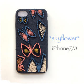 ミナペルホネン(mina perhonen)のskyflower*iPhone7/8*(スマホケース)