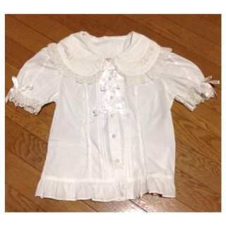 ボディライン(BODYLINE)のリボンレースブラウス(シャツ/ブラウス(半袖/袖なし))