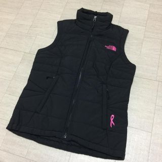 ザノースフェイス(THE NORTH FACE)のmmmhhh様専用 レア！ノースフェイス ベスト ブラック ピンクリボン(ベスト/ジレ)