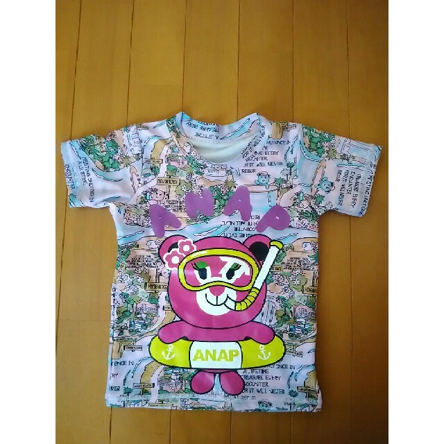 ANAP Kids(アナップキッズ)のANAP アナップ　ラッシュガード　110 中古 キッズ/ベビー/マタニティのキッズ服男の子用(90cm~)(水着)の商品写真