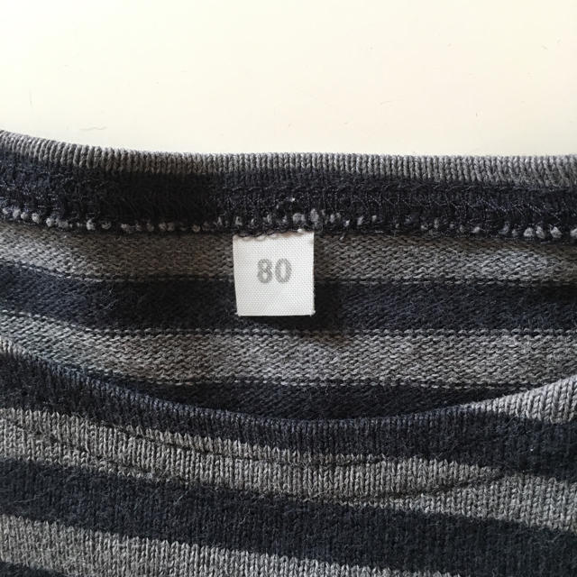 MUJI (無印良品)(ムジルシリョウヒン)の無印 ロンT 80 キッズ/ベビー/マタニティのベビー服(~85cm)(Ｔシャツ)の商品写真