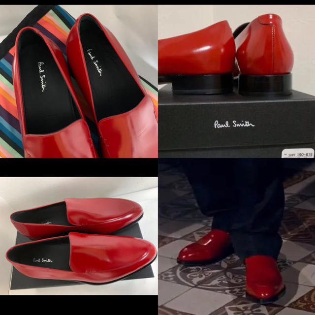 Paul Smith - 新品 ポールスミス ローファー 赤 26cm レザーシューズの