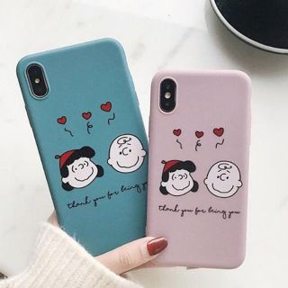 スヌーピー(SNOOPY)のチャーリーブラウン ルーシー iPhoneケース(iPhoneケース)