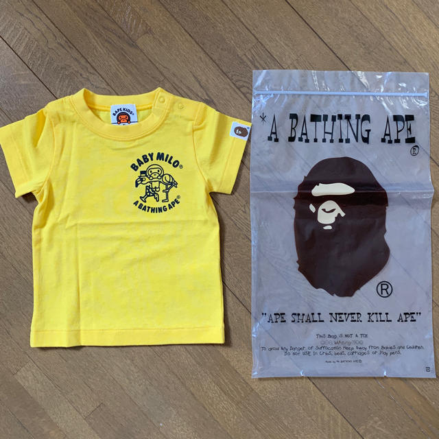 A BATHING APE(アベイシングエイプ)のbape  kids   Ｔシャツ【新品未使用】 キッズ/ベビー/マタニティのベビー服(~85cm)(Ｔシャツ)の商品写真