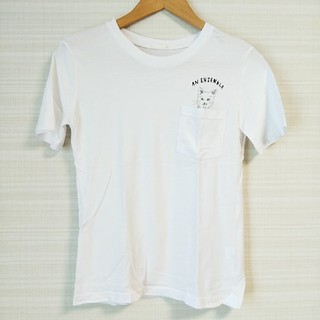 ジーユー(GU)のGU　猫　半袖Tシャツ　Ｓサイズ(Tシャツ(半袖/袖なし))