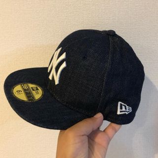 ニューエラー(NEW ERA)のニューエラ キッズ デニム 52㎝ 美品(帽子)