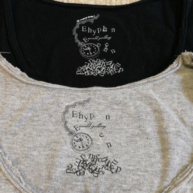 E hyphen world gallery(イーハイフンワールドギャラリー)のイーハイフンワールドギャラリー Tシャツ 2枚セット レディースのトップス(Tシャツ(半袖/袖なし))の商品写真