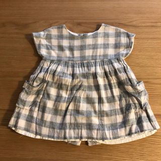 ザラキッズ(ZARA KIDS)のbaby ZARA ブロックチェック ワンピース 86cm(ワンピース)