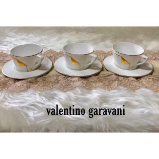 ヴァレンティノガラヴァーニ(valentino garavani)のvalentino garavaniカップ＆ソーサー 3客(グラス/カップ)