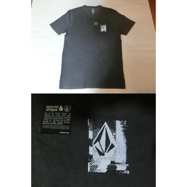 volcom(ボルコム)のボルコム【MODERN FIT】バックプリントTシャツUS M 濃灰   メンズのトップス(Tシャツ/カットソー(半袖/袖なし))の商品写真