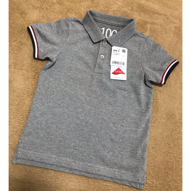 GIORDANO junior ポロシャツ 100 【新品】 キッズ/ベビー/マタニティのキッズ服男の子用(90cm~)(Tシャツ/カットソー)の商品写真