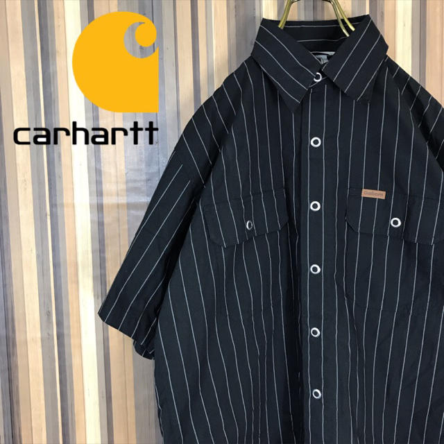 carhartt(カーハート)のカーハート carhartt ワークシャツ レザーロゴタグ入り ダブルポケット  メンズのトップス(シャツ)の商品写真