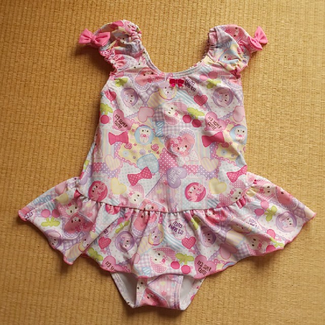 サンリオ(サンリオ)のニコニコニコ様専用 ☆水着 100 キッズ/ベビー/マタニティのキッズ服女の子用(90cm~)(水着)の商品写真