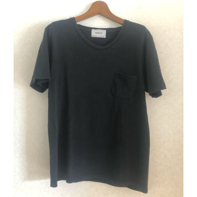 YAECA(ヤエカ)のTシャツ YAECA 黒 胸ポケット　値下げ！ メンズのトップス(Tシャツ/カットソー(半袖/袖なし))の商品写真