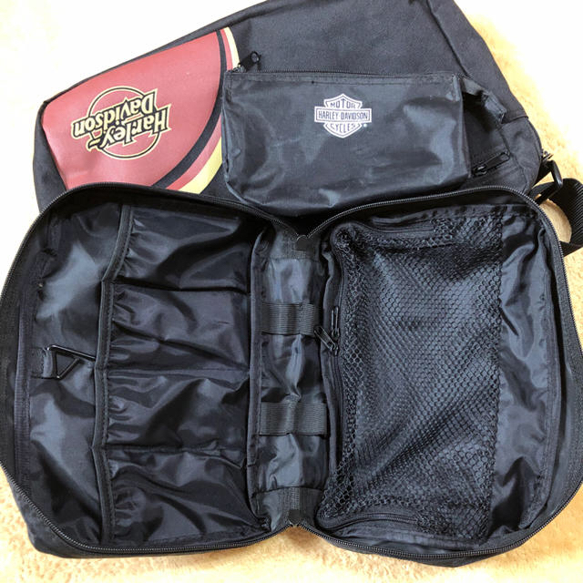 Harley Davidson(ハーレーダビッドソン)のハーレーダビッドソン  ポーチ2個セット メンズのバッグ(バッグパック/リュック)の商品写真