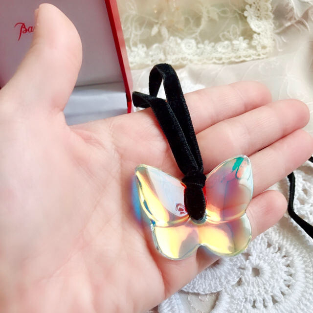 Baccarat - バカラ オーロラカラー ✨ パピヨン ペンダント Baccarat - バカラ オーロラカラー ✨ パピヨン ペンダント