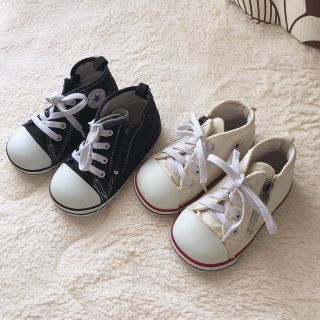 コンバース(CONVERSE)のコンバーススニーカー♡13.5cmホワイト(スニーカー)