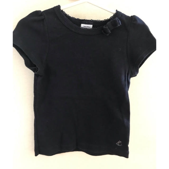 PETIT BATEAU(プチバトー)のプチバトー☆Tシャツ 95センチ 紺色です。 キッズ/ベビー/マタニティのキッズ服女の子用(90cm~)(Tシャツ/カットソー)の商品写真