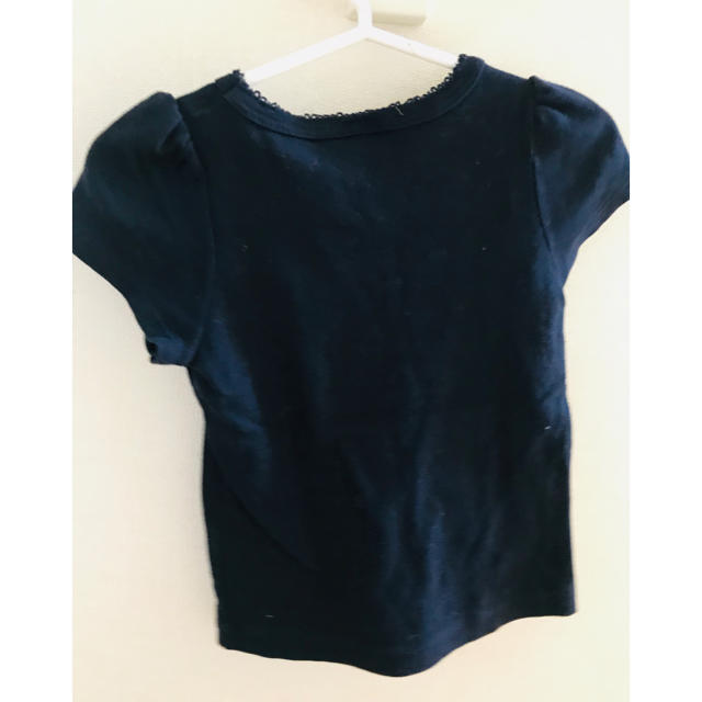 PETIT BATEAU(プチバトー)のプチバトー☆Tシャツ 95センチ 紺色です。 キッズ/ベビー/マタニティのキッズ服女の子用(90cm~)(Tシャツ/カットソー)の商品写真