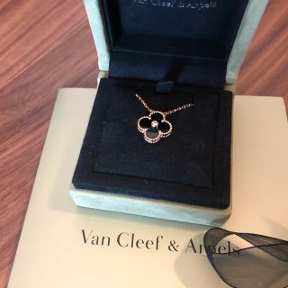 ヴァンクリーフアンドアーペル(Van Cleef & Arpels)のhayamama様 専用アルハンブラ 1Pダイヤ ネックレス 限定品(ネックレス)