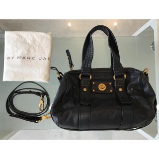 マークバイマークジェイコブス(MARC BY MARC JACOBS)のMARC BY MARC JACOBS ショルダー付き 2way 黒 A-65①(ショルダーバッグ)