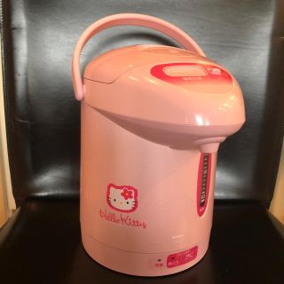 ハローキティ(ハローキティ)のキティー   電気ジャー式ポット    100w   美品(電気ポット)