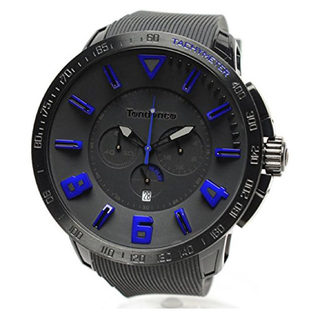 テンデンス TT560004 スポーツガリバークロノ 腕時計 ブルー&ブラック