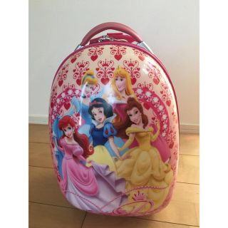 ディズニー(Disney)のディズニー プリンセス 旅行 キャリーカート エッグ型 used (旅行用品)