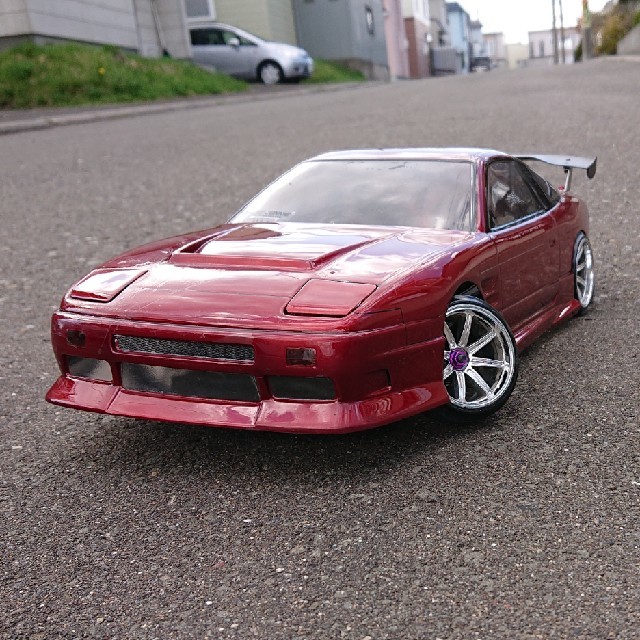 日産(ニッサン)の【最終値下げ！】ラジコン ボディ 180SX エンタメ/ホビーのおもちゃ/ぬいぐるみ(ホビーラジコン)の商品写真