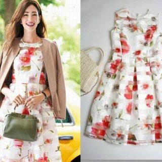 kate spade NEW YORK(ひざ丈ワンピース ・ イエロー/黄色系)の kate spade NEW YORK(ひざ丈ワンピース ・ イエロー/黄色系)の