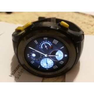 アンドロイド(ANDROID)のHUAWEI WATCH2 LEO-BX9 ConcreteGrey グレー(腕時計(デジタル))