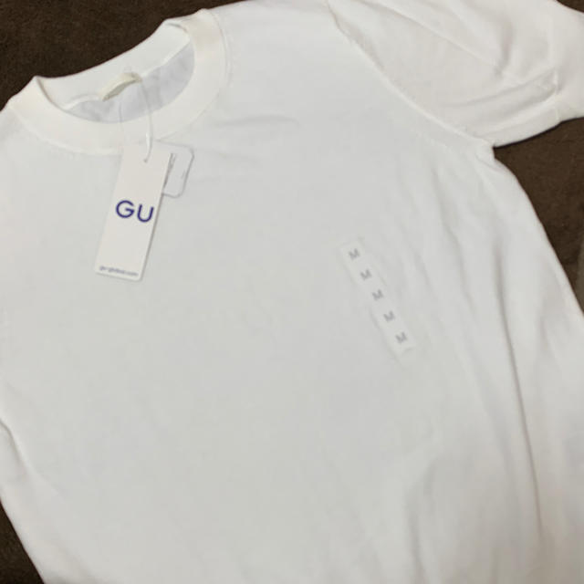 GU(ジーユー)のGU UVカットウォッシャブルクルーネックセーター（半袖） レディースのトップス(カットソー(半袖/袖なし))の商品写真