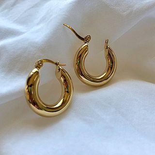 トゥデイフル(TODAYFUL)の#26 ゴールドフープピアス(ピアス)