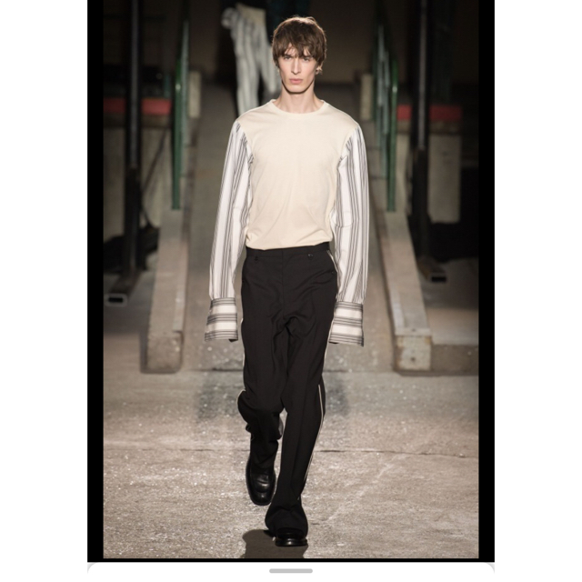 dries  van noten 18aw サイドラインフレアパンツ