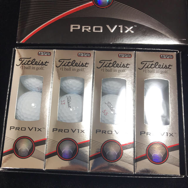 Titleist(タイトリスト)のTitleist Pro V1X タイトリスト ゴルフボール スポーツ/アウトドアのゴルフ(その他)の商品写真