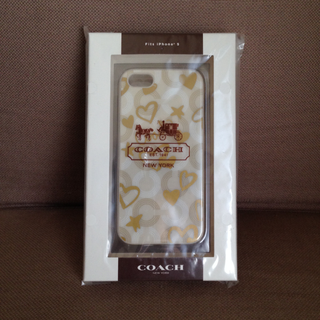 コーチ(COACH)のＣＯＡＣＨ　iPhone 5（ＳＥ） ケース（新品）(iPhoneケース)