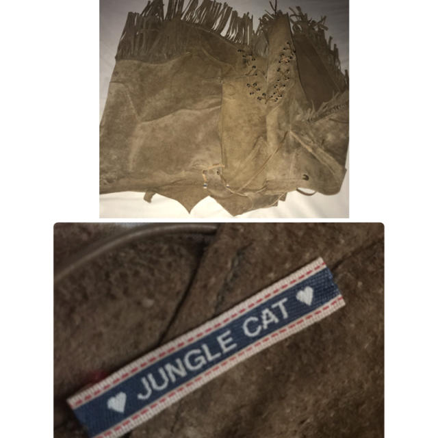 JUNGLE CAT(ジャングルキャット)のGEMINI様専用ジャングルキャット 本革 ウエスタン 巻きスカート ワイルド レディースのスカート(ひざ丈スカート)の商品写真