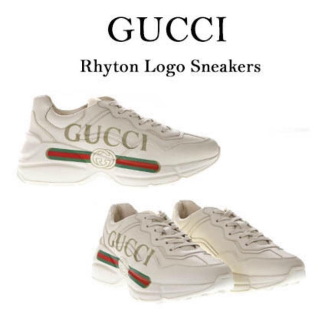 【通販 人気】 Gucci - 新品★グッチ ロゴ スニーカー 37 スニーカー