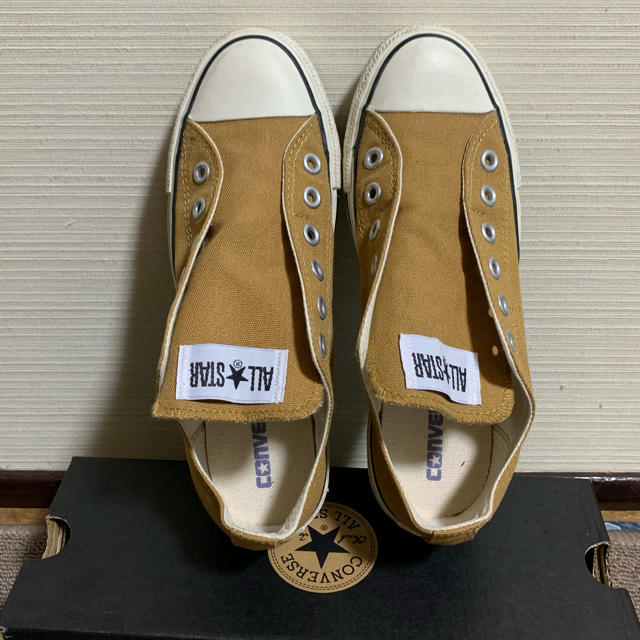 CONVERSE(コンバース)のCONVERSE☆ALL STAR☆ベージュスリッポン☆24.5cm レディースの靴/シューズ(スニーカー)の商品写真