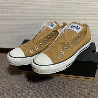 コンバース(CONVERSE)のCONVERSE☆ALL STAR☆ベージュスリッポン☆24.5cm(スニーカー)